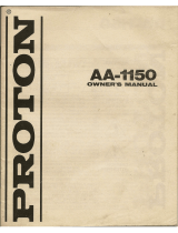 Proton AA-1150 Owner's manual