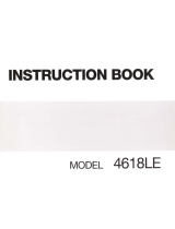 JANOME 4618LE Instruction book