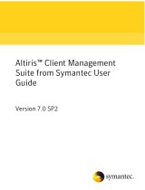 Symantec CLIENT MANAGEMENT SUITE 7.0 SP2 User manual