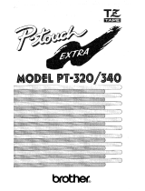 Brother P-touch Extra PT-340 User manual