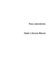Pass Laboratories Aleph L User manual