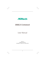 ASROCK 890GX Extreme4 R2.0 User manual