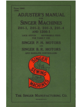 SINGER 201-1 Adjusters Manual