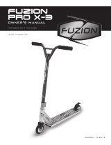 Fuzion PRO X-3 F0117 Owner's manual