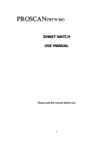 ProScan PBTW360 Smartwatch User manual