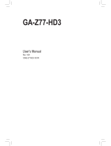 Gigabyte GA-Z77-DS3H User manual