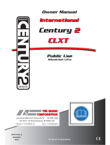 BraunAbility Century 2 CLXT Owner's manual