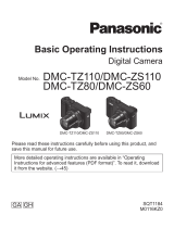 Panasonic DMC-TZ80 Basic Operating Instructions Manual