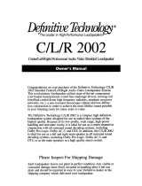 Definitive Technology C 2002 Owner's manual