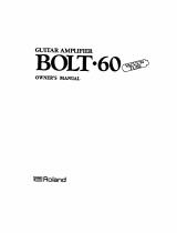 Roland BOLT-60 Owner's manual