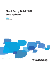 Blackberry Bold 9900 Help Manual
