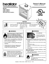 Heatilator Wood Burning Fireplace A36C Owner's manual