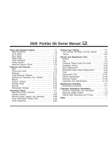 Pontiac 2009 G6 Owner's manual