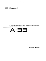Roland A-33 Owner's manual