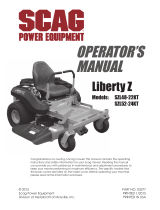 Scag Power Equipment Liberty Z SZL48-22KT User manual