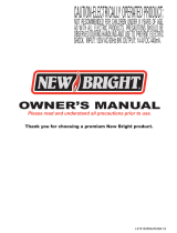 New Bright 614VR Owner's manual