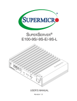 Supermicro SuperServer E100-9S-E User manual