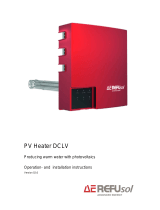 Refu sol PV Heater DCLV Operation And Installation Instructions Manual
