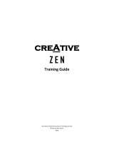 Creative Zen Portable Media Center User manual