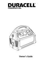 Duracell POWERPACK 600 Owner's manual