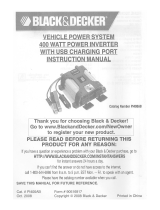 Black & Decker PI400AB User manual
