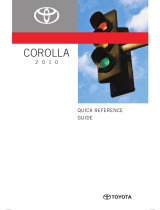 Toyota Corolla  guide Quick Reference Manual