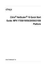Citrix ADC MPX 21550 Quick start guide