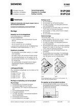 Siemens RVP200 Installation Instructions Manual