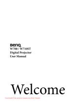 BenQ W710ST User manual