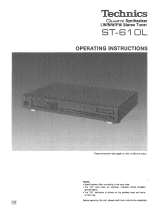 Panasonic ST610L Owner's manual