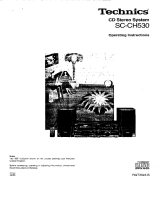 Technics SCCH530 Owner's manual