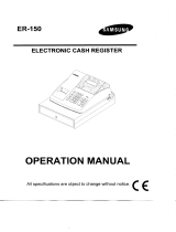 Samsung Sam4S ER-150 Owner's manual