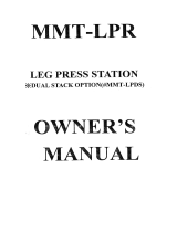 Kroon MMT-500 Legpress Owner's manual