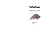 Rockford Fosgate RFX3000 Owner's manual
