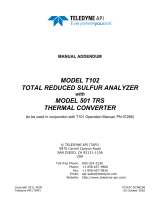 Teledyne API T102 User manual