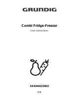 Grundig A++ No Frost Fridge Freezer with Full fresh+ crisper User manual