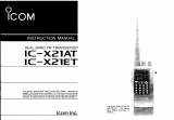 ICOM IC-X21AT ET Owner's manual