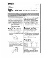 Brother P-Touch PT-100 User manual