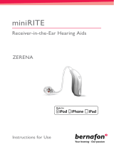 Bernafon Zerena miniRITE 9|7|5|3|1 Operating instructions
