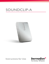 Bernafon Soundclip-A Operating instructions