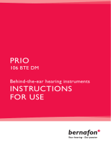 Bernafon Prio Micro Operating instructions