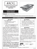 AOG Drop In Sideburner User manual