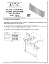 AOG Island Enclosure Double Sideburner Adapter Kit User manual
