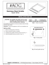 AOG Stainless Steel Griddle User manual