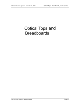 TMC CleanTop Optical Tops & Breadboard Installation guide