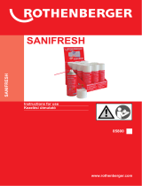 Rothenberger Cleaning spray Sanifresh Display User manual