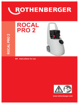 Rothenberger Power flusher ROCAL PRO 2 User manual