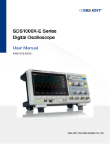 SIGLENT SDS1000X-E Series Super Phosphor Oscilloscope User manual