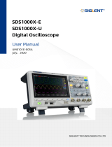 SIGLENT SDS1000X-U Series Super Phosphor Oscilloscope User manual