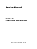 SIGLENT SDG5000 Series Function/Arbitrary Waveform Generator User manual